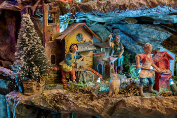 Detail of a typical Christmas Nativity