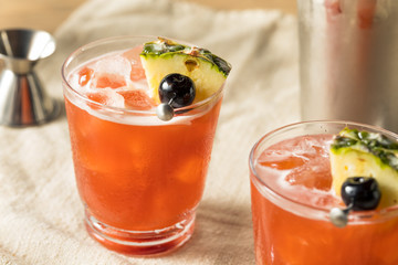 Alcoholic Jungle Bird Rum Tiki Cocktail