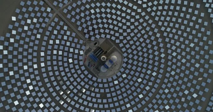 Aerial view of solar thermal plant