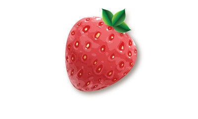 strawberry isolated on white background
