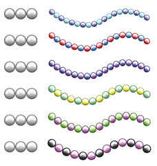 string bwad pearl two colors brush