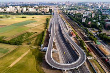 Москва,разворотная эстакада на Северо-Восточной хорде