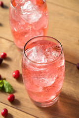 Refreshing Cranberry Lemon Lime Soda