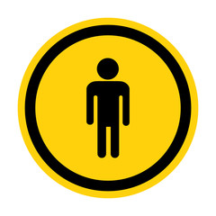 Prohibit People Allowed,Do Not Enter,No Man Entry Sign Isolate On White Background,Vector Illustration