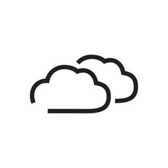 Cloud icon vector isolated on background. Trendy sweet symbol. Pixel perfect. illustration EPS 10. - Vector