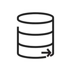 Data icon vector isolated on background. Trendy sweet symbol. Pixel perfect. illustration EPS 10. - Vector