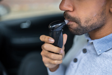 Man Taking Alcohol Text