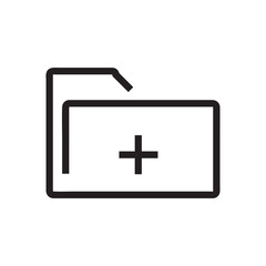 Fototapeta premium Folder icon vector isolated on background. Trendy sweet symbol. Pixel perfect. illustration EPS 10. - Vector