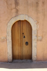 Fototapeta na wymiar Old historic door, Greece, Crete, Rethymnon