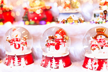 Christmas Market near Town Hall on Albert Square in Manchester,