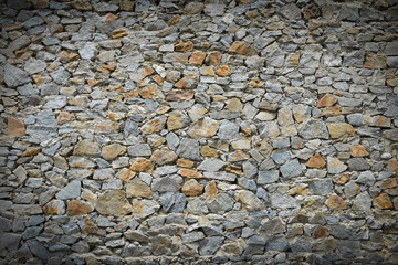 Stone background, texture of stone grey brick wall