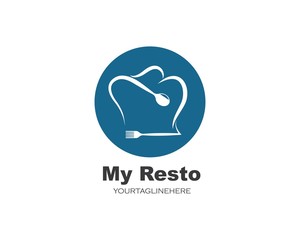 fork,spoon logo icon vector illustration