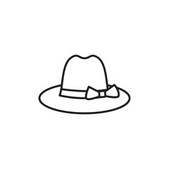 Isolated hat icon line design