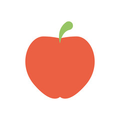 Isolated apple icon flat design