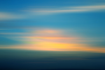 Motion blurred background of Cloud and sky