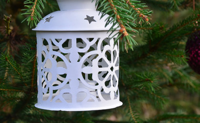 Lampion biały