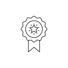 best grade, rating - minimal line web icon. simple vector illustration. concept for infographic, website or app.
