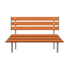 park bench icon, flat design