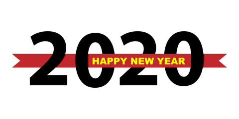 Laconic icon happy new year 2020 for your projects