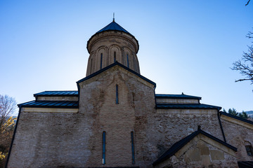 Fototapeta na wymiar Kitsvisi monastery in Shida Kartli, Georgia