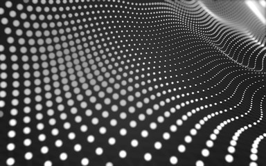 Abstract background. Molecules technology with polygonal shapes, connecting dots and lines....