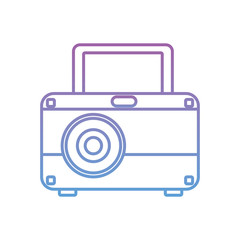 summer photographic camera gradient style