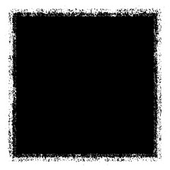 Grunge background black rectangular isolated on white background