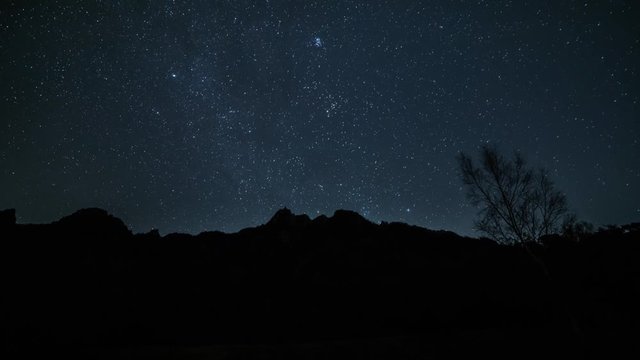 みずがき自然公園から瑞牆山に昇る冬の星空Timelapse-LRTズーム版