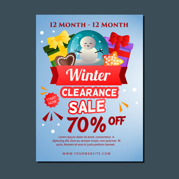 hello winter brochure template clearance sale