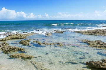 Mahahual beach, playa mahahual, costa maya