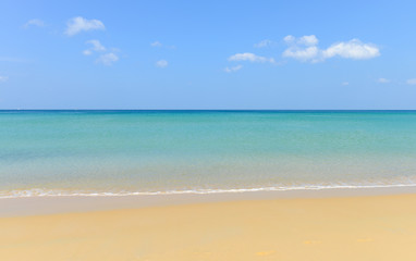 Tropical beach and blue sky
