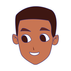 Fototapeta premium cartoon man face icon, colorful design