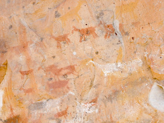 Cave paintings in Patagonia, Argentina, Cueva de las Manos