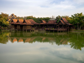 Fototapeta na wymiar Tourist Culture area in Siem Reap Cambodia