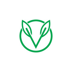 V Leaf Logo