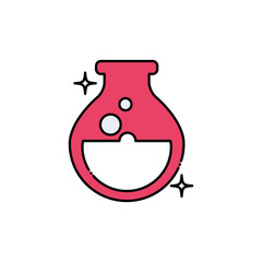 school tube test fill style icon