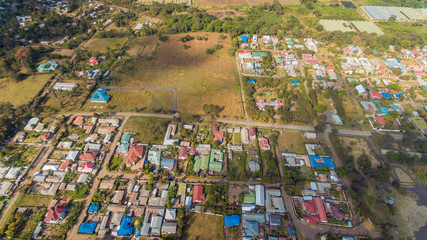 AERIAL VIEW OF THE ARUSHA CITY