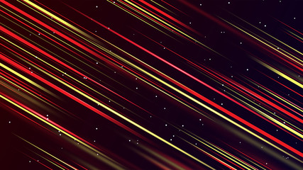 Fototapeta na wymiar Colorful red glowing lines into space background. Abstract bright glitter background. elegant illustration.