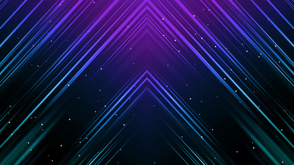 Obraz premium Colorful blue and purple glowing lines into space background. Abstract bright glitter background. elegant illustration.