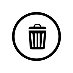 trash can icon vector design symbol