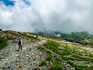 白馬岳から白馬山荘
