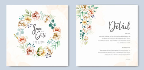watercolor wedding invitation card designs