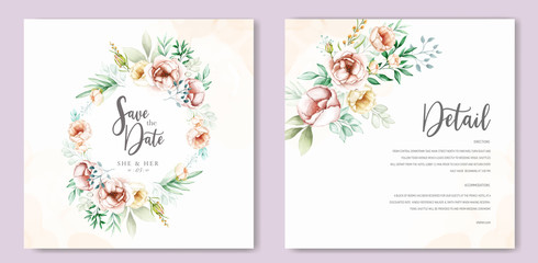 watercolor wedding invitation card designs