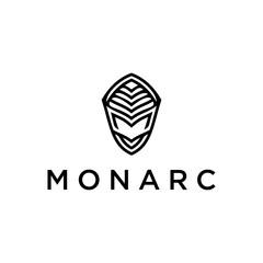 Abstract Initial M chrysalis logo inspiration vector icon illustration custom logo design