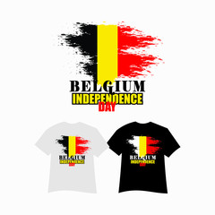 Fototapeta premium Belgium flag vector. can be used for Independence Day celebrations or other events