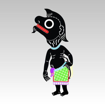 "Nang Talung" leather shadow puppet, old culture from the south of thailand.