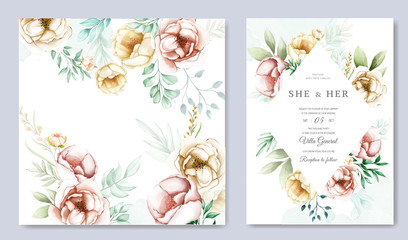 watercolor wedding invitation card designs