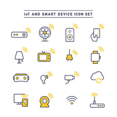 IoT AND SMART DEVICE ICON SET