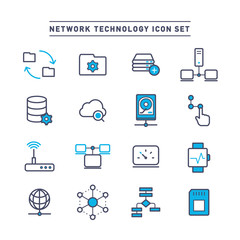 NETWORK TECHNOLOGY ICON SET