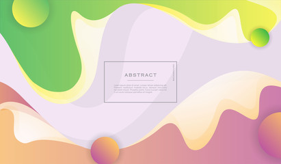 Colorful geometric background. Fluid shapes composition for banner, website, header, wallpaper vector illustration